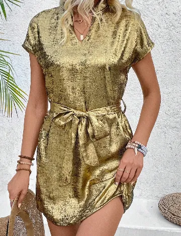 Rochie scurta SHEIN, auriu