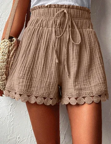 Pantaloni scurti SHEIN, maro