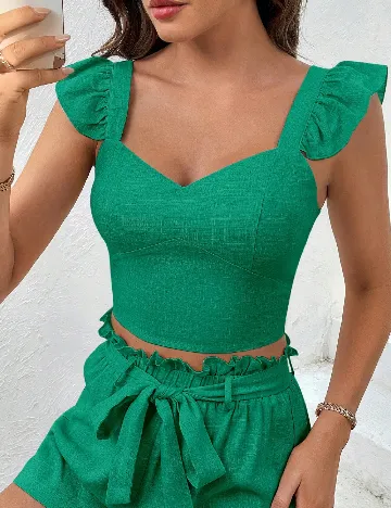 Top SHEIN, verde