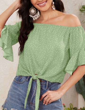 Top SHEIN, verde
