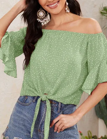 Top SHEIN, verde