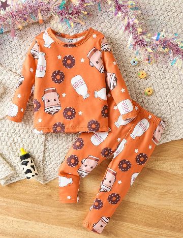 Compleu Shein Kids, portocaliu