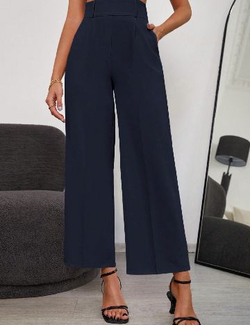 Pantaloni SHEIN, bleumarin