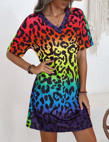 Rochie scurta SHEIN, mix culori