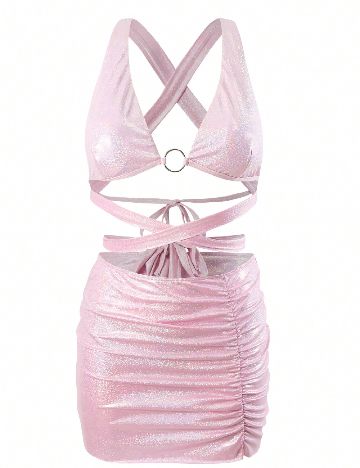 Costum de baie SHEIN, roz