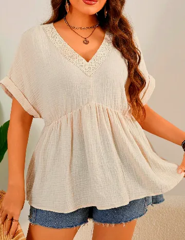 Bluza SHEIN CURVE, crem