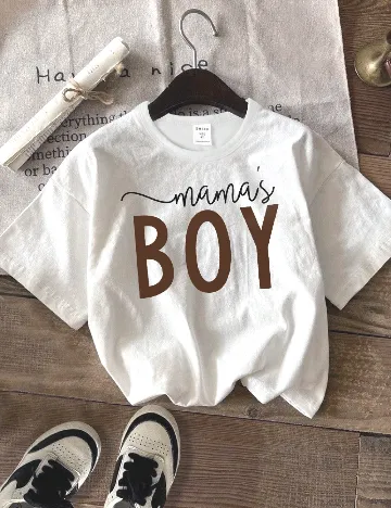 Tricou Shein Kids, alb