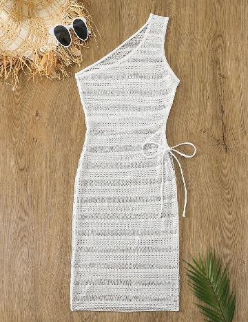 Rochie de plaja SHEIN, alb