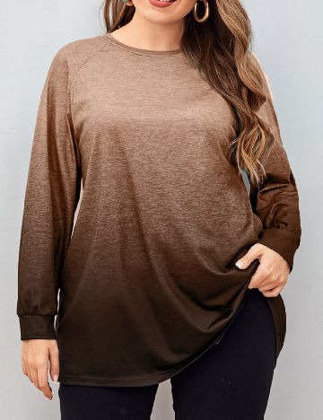 Bluza SHEIN CURVE, maro