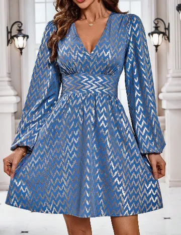 Rochie scurta SHEIN, albastru