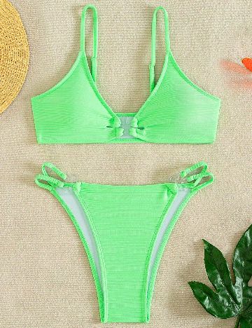 Costum de baie SHEIN, verde