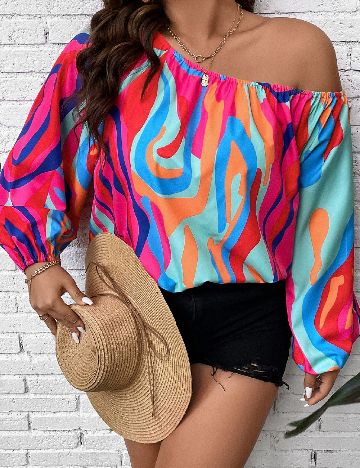 Bluza SHEIN CURVE, mix culori