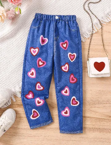 Pantaloni Shein Kids, albastru