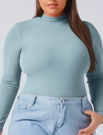 Bluza SHEIN CURVE, albastru