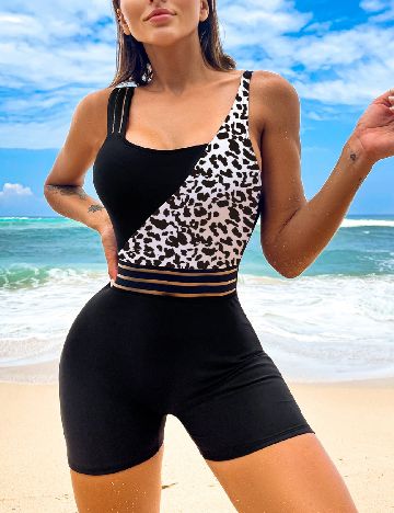 Costum de baie SHEIN, negru