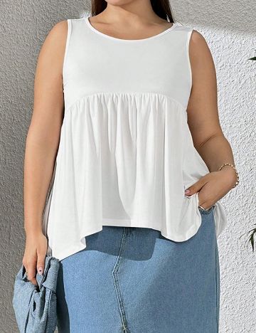 Maiou SHEIN CURVE, alb