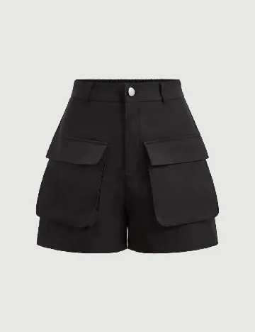 Pantaloni scurti SHEIN, negru
