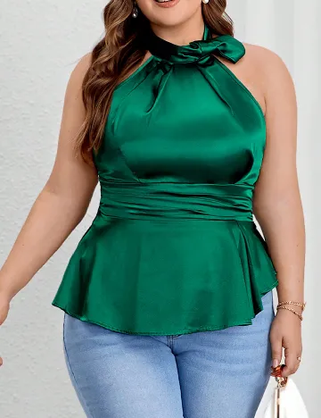 Bluza SHEIN CURVE, verde
