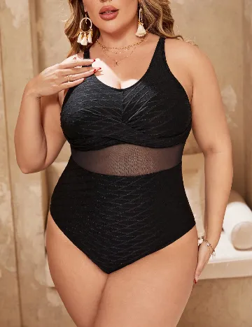 Costum de baie SHEIN CURVE, negru