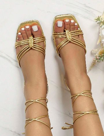 Sandale SHEIN, auriu