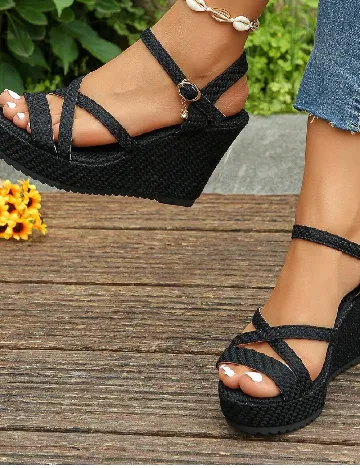 Sandale SHEIN, negru