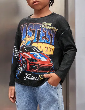 Bluza Shein Kids, negru