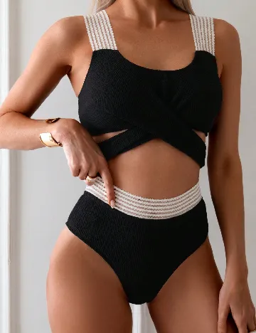 Costum de baie SHEIN, negru