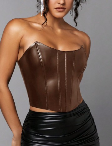 Corset SHEIN, maro