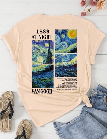 Tricou SHEIN CURVE, crem