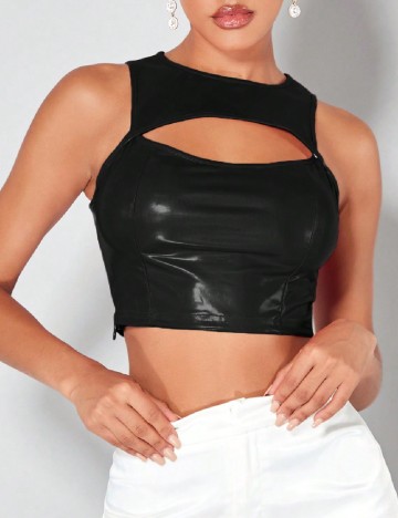 Top SHEIN, negru