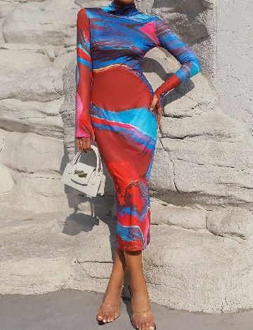 Rochie medie SHEIN, mix culori