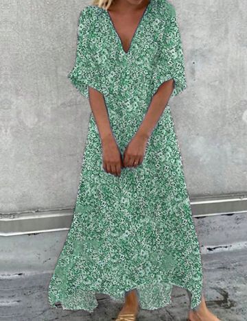 Rochie lunga SHEIN, verde