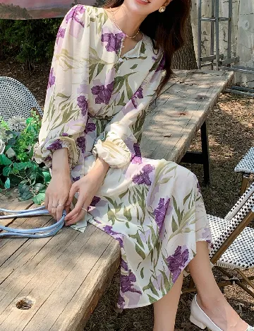 Rochie medie Dazy, floral print