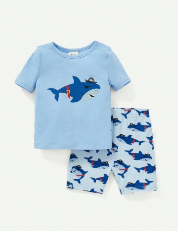 Compleu Shein Kids, albastru