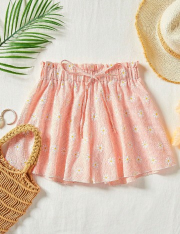 Pantaloni scurti SHEIN, piersica