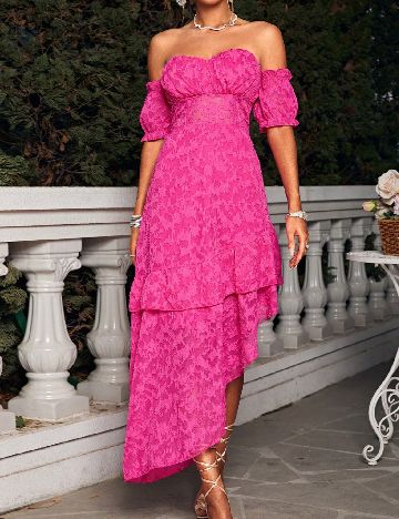 Rochie lunga Glamaker, roz