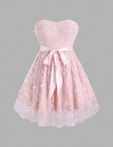 Rochie scurta SHEIN, roz