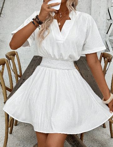 Rochie scurta SHEIN, alb