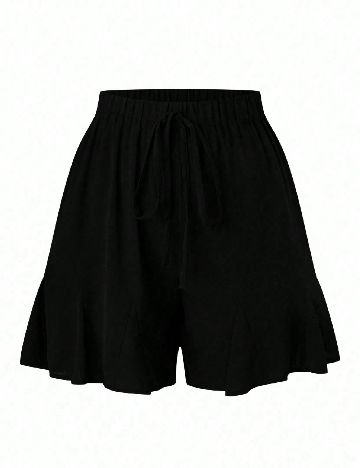 Pantaloni scurti SHEIN CURVE, negru