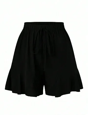 Pantaloni scurti SHEIN CURVE, negru