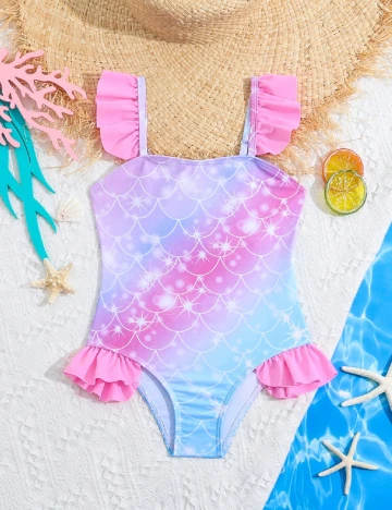 Costum de baie Shein Kids, mix culori