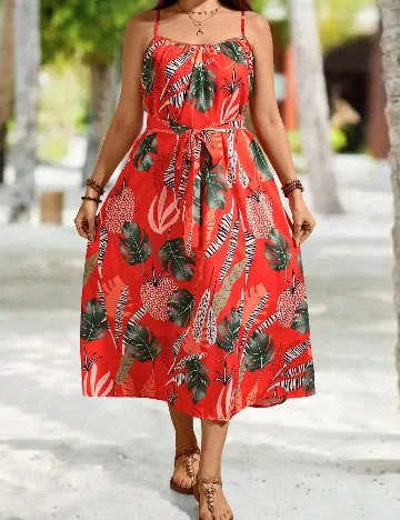 Rochie lunga SHEIN CURVE, portocaliu