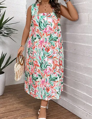 Rochie lunga SHEIN CURVE, mix culori