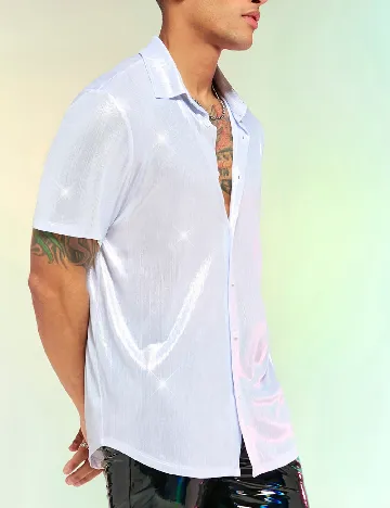 Camasa SHEIN, argintiu