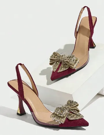 Pantofi SHEIN, visiniu