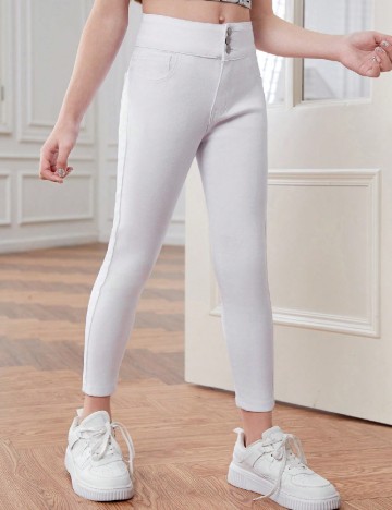 Blugi Shein Kids, alb