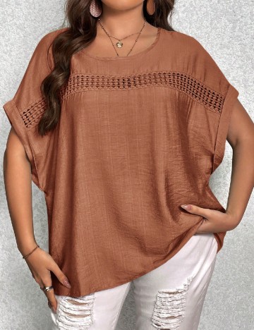 Bluza SHEIN CURVE, maro