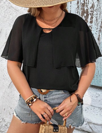 Bluza SHEIN CURVE, negru