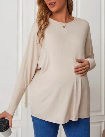 Bluza Oversize SHEIN Maternity, bej