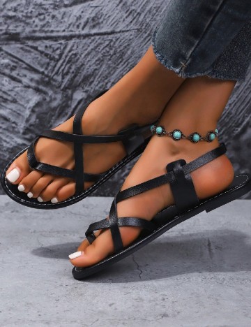 Sandale SHEIN, negru